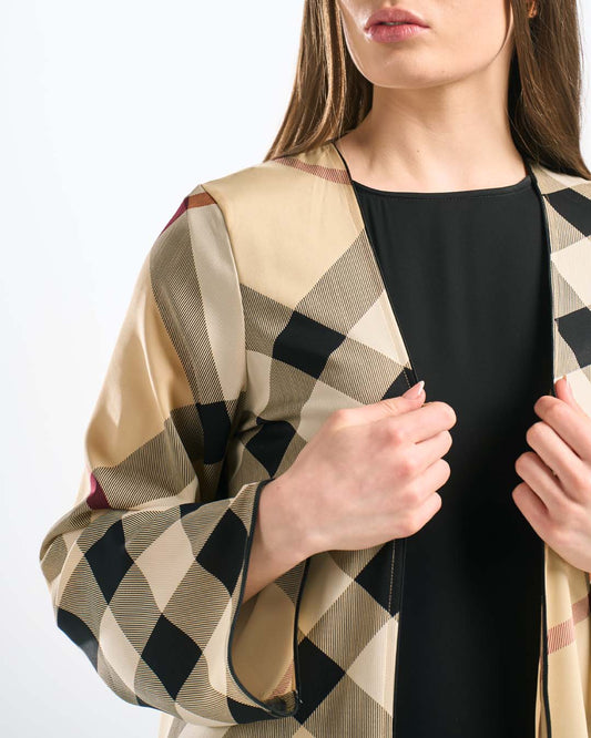 C0566 4-Piece Silk Abaya Set