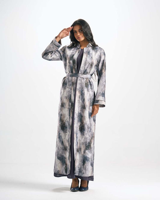 C0574 طقم عباية حرير 4 قطع