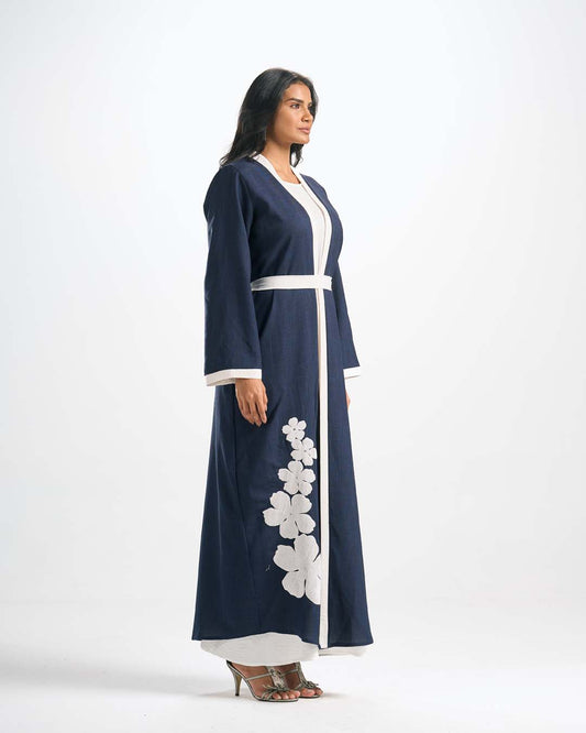 C0609 طقم عباية تطريز 4 قطع