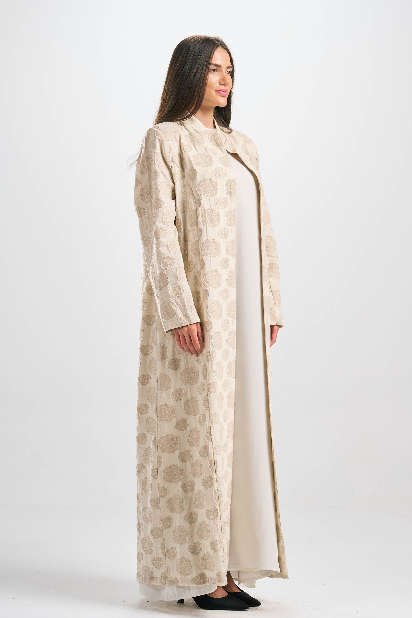 Jacquard Linen Summer Abaya