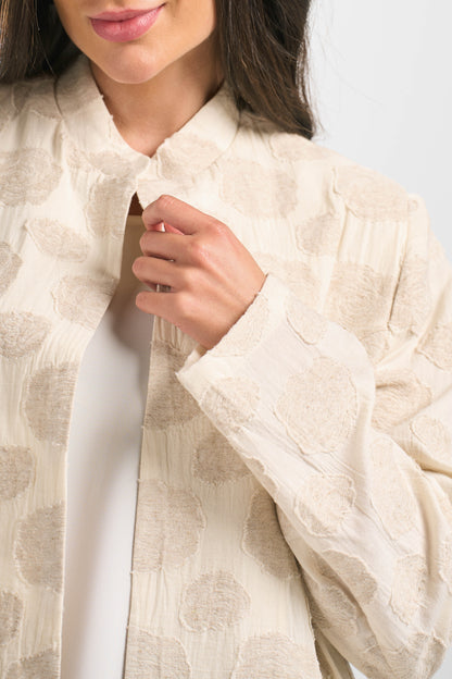 Jacquard Linen Summer Abaya