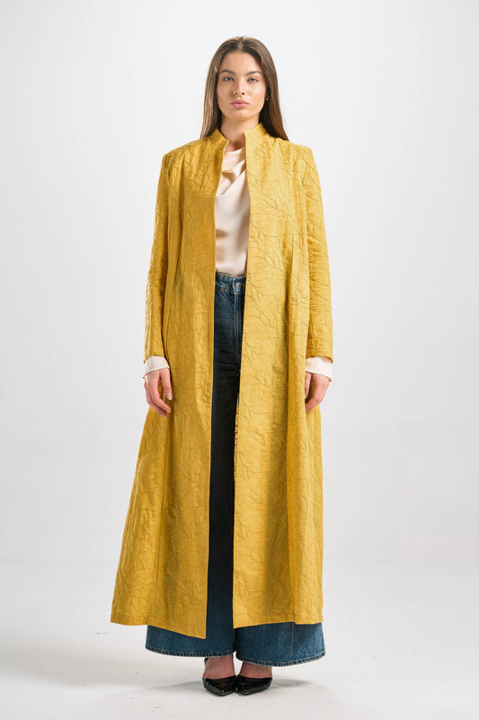 عباية كتان مطرز