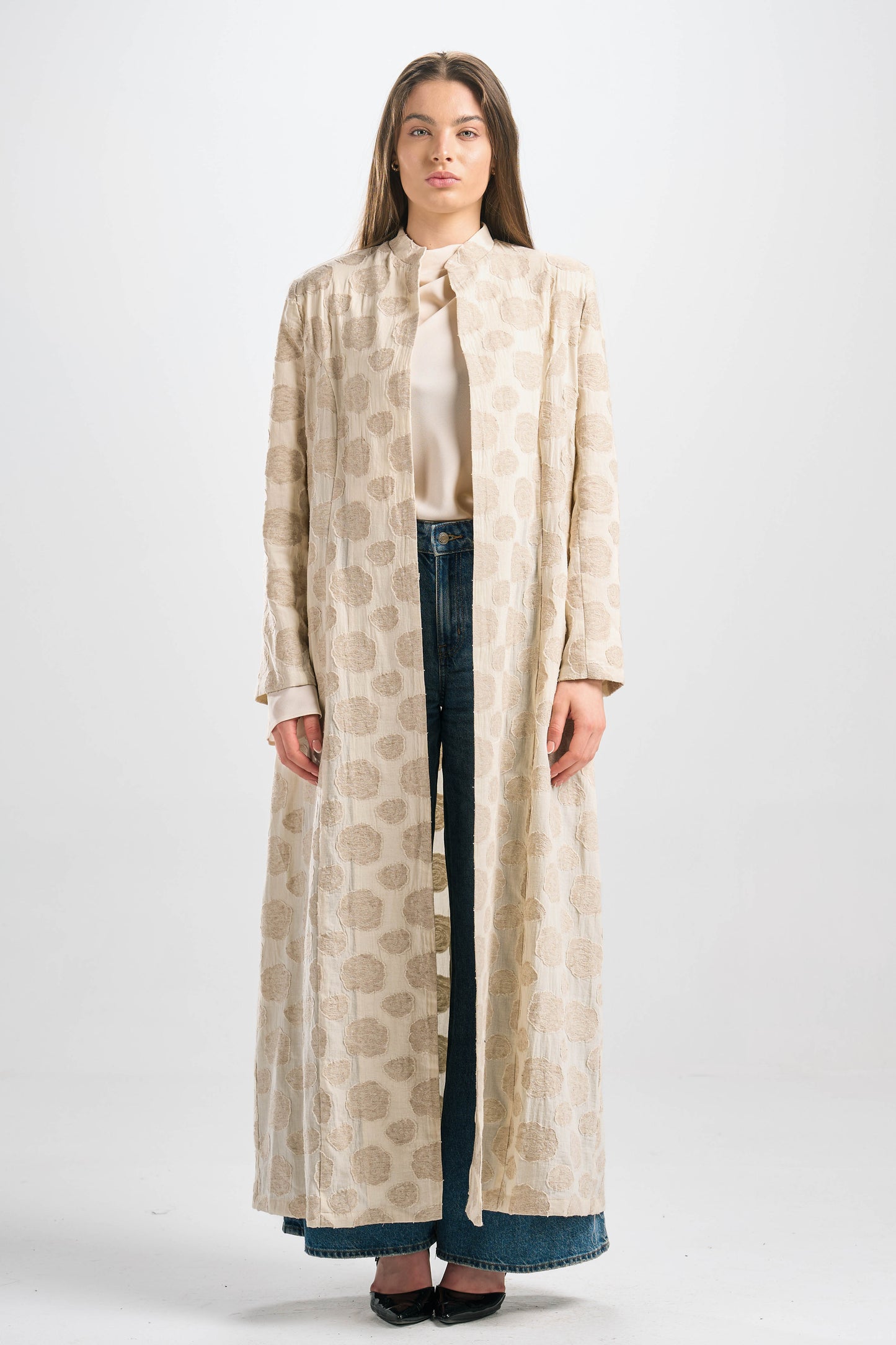 Jacquard Linen Summer Abaya