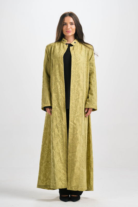 عباية كتان مطرز