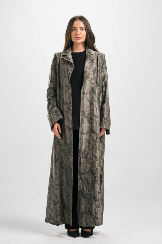 عباية جاكارد كتان