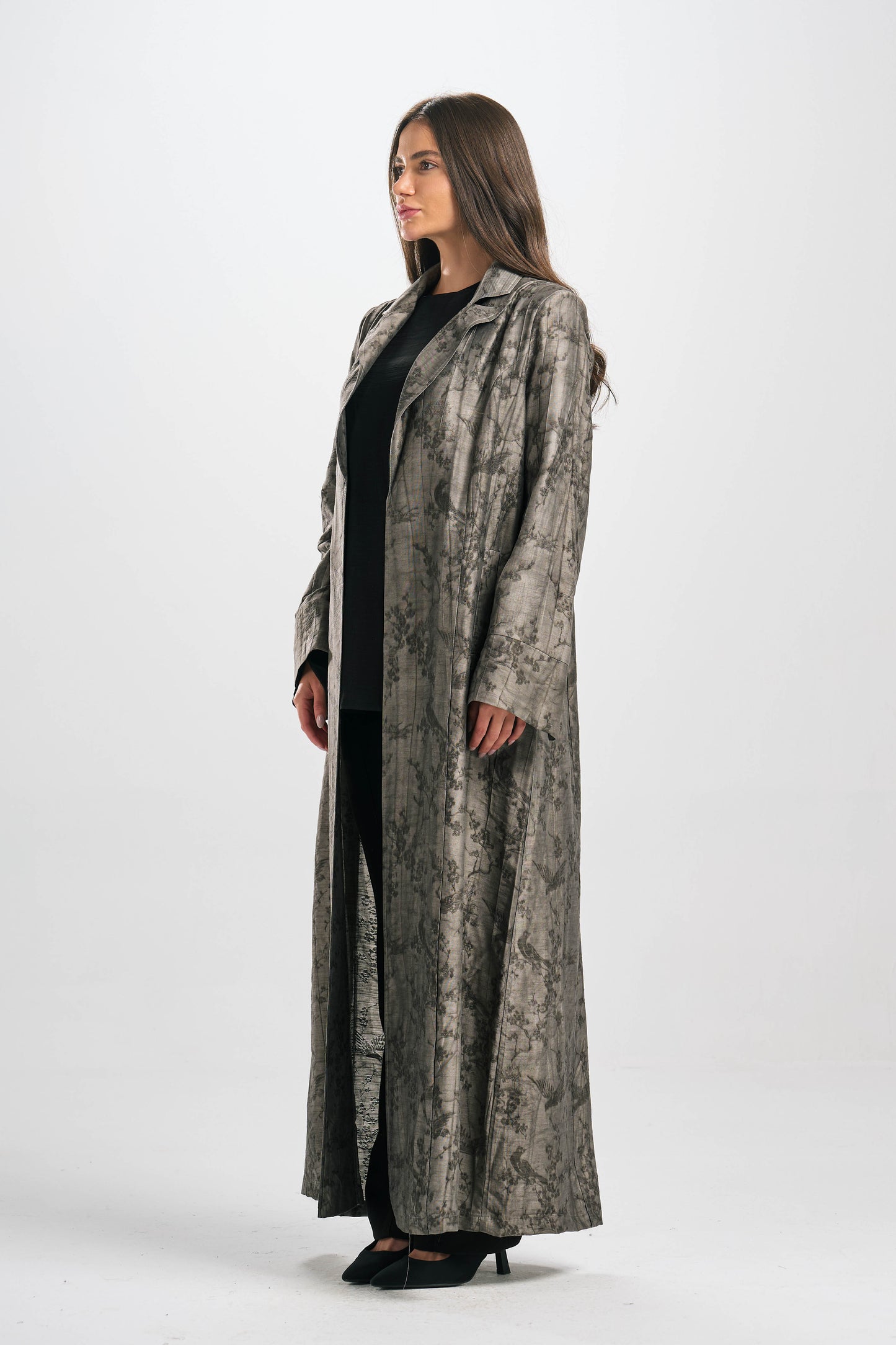 Jacquard Linen Summer Abaya