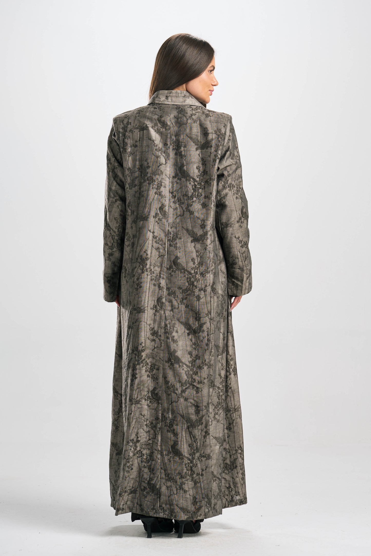 Jacquard Linen Summer Abaya