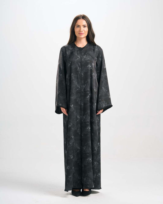 H0300 عباية جاكارد قطان