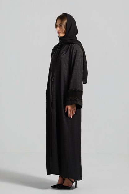 عباية جاكارد قِطان - H0322