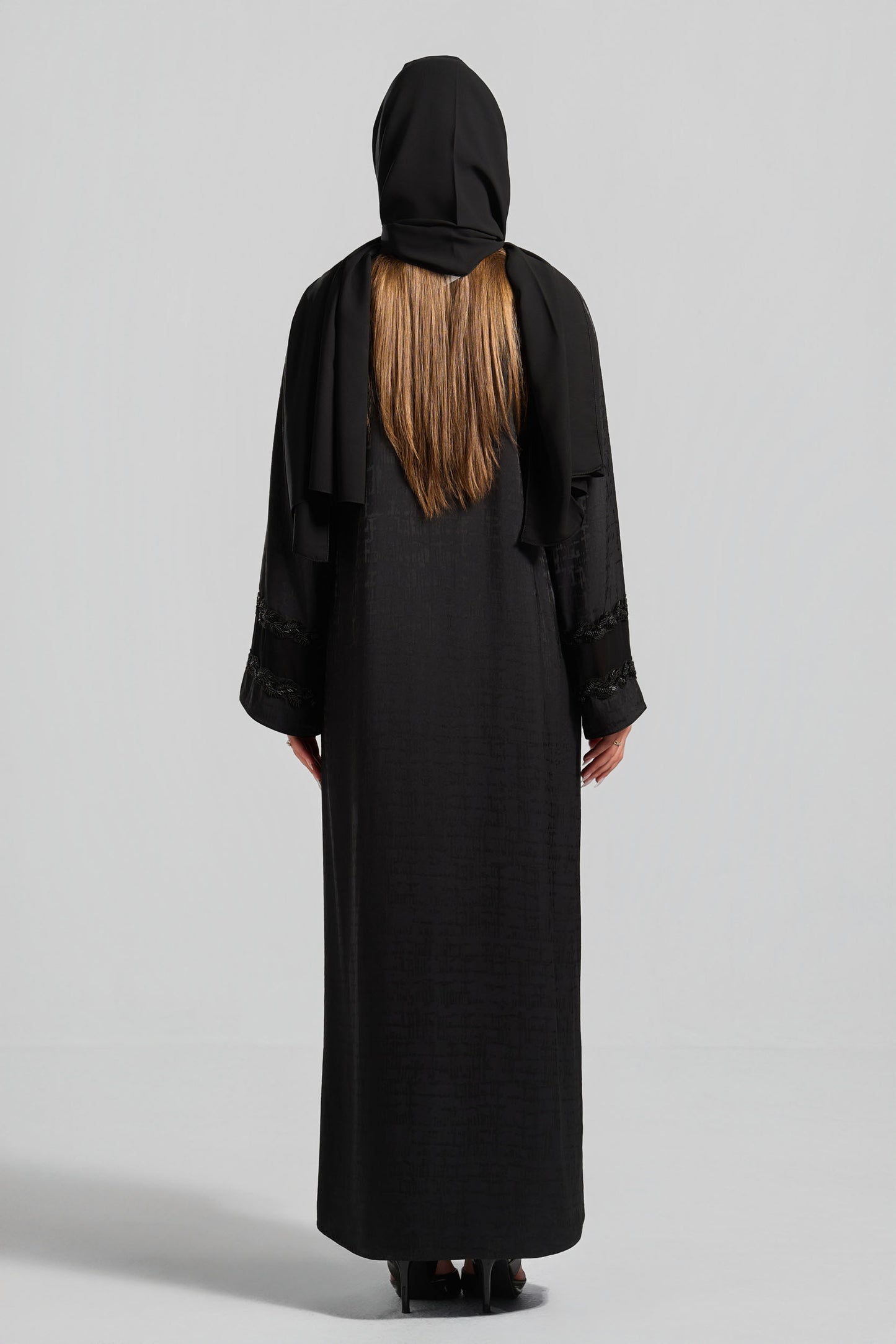 عباية جاكارد قِطان - H0322
