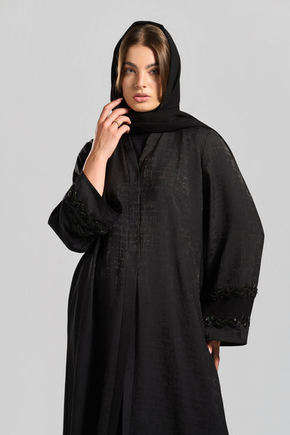 عباية جاكارد قِطان - H0322