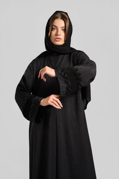 عباية جاكارد قِطان - H0322