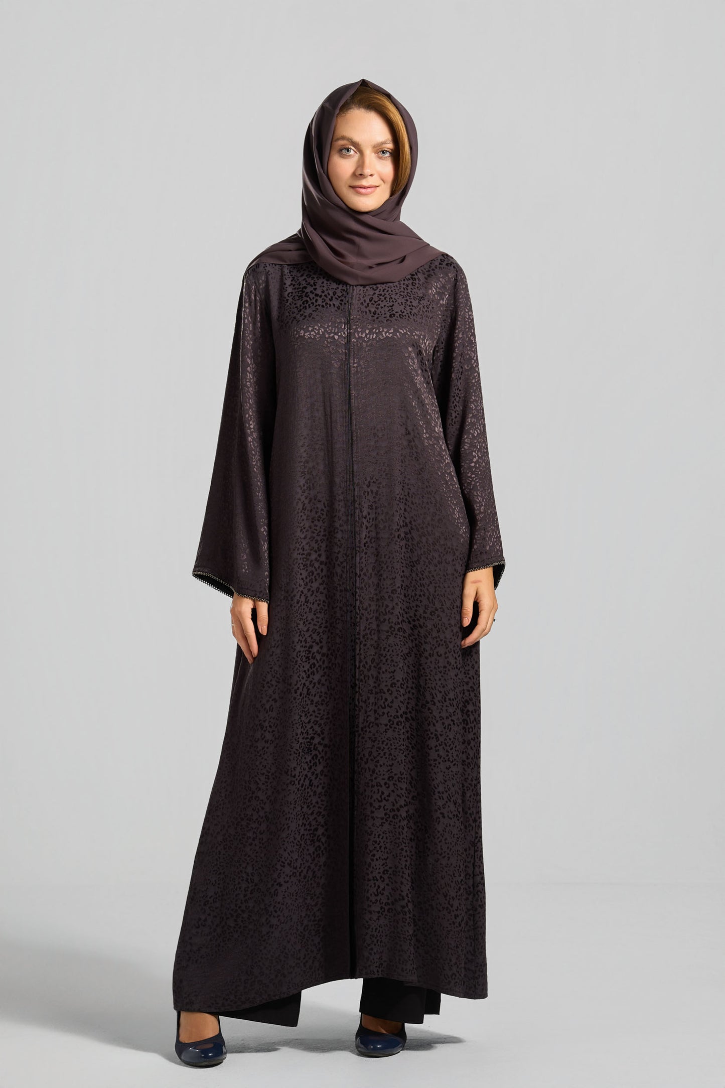 Qittan Jacquard Abaya - H0335