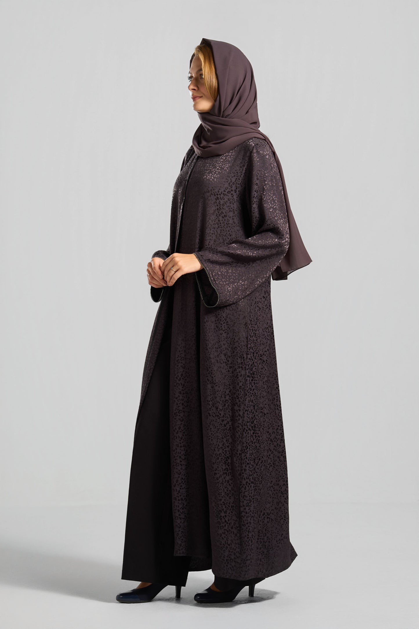 Qittan Jacquard Abaya - H0335