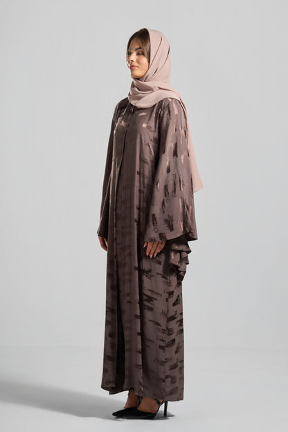 Qittan Jacquard Abaya - H0339