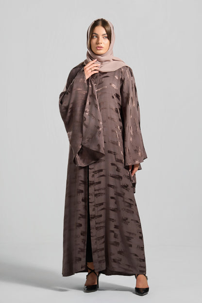 Qittan Jacquard Abaya - H0339