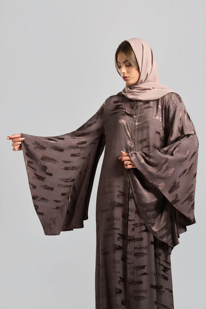 Qittan Jacquard Abaya - H0339