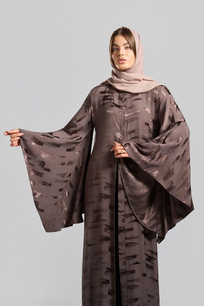 Qittan Jacquard Abaya - H0339
