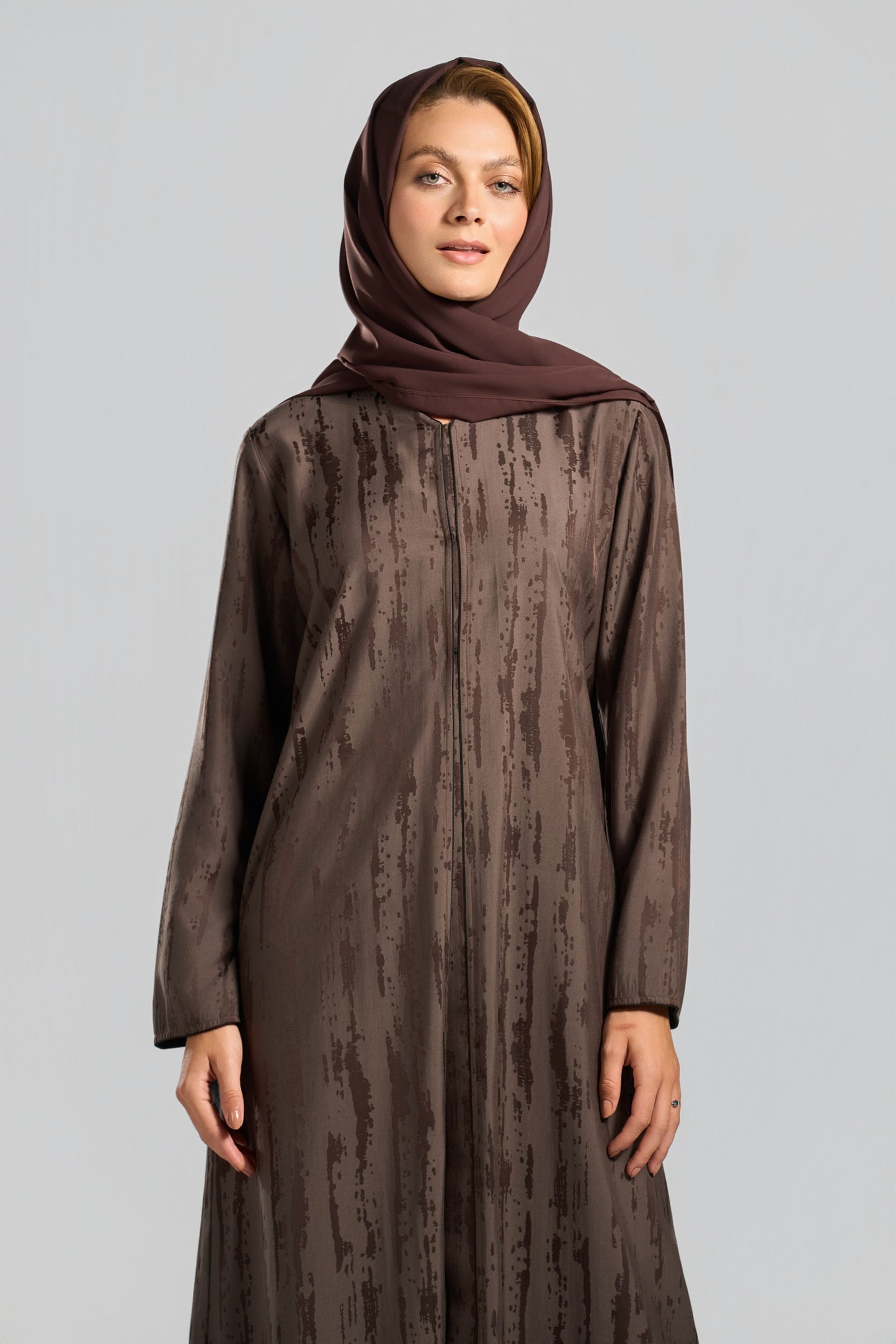 عباية جاكارد قِطان - H0322