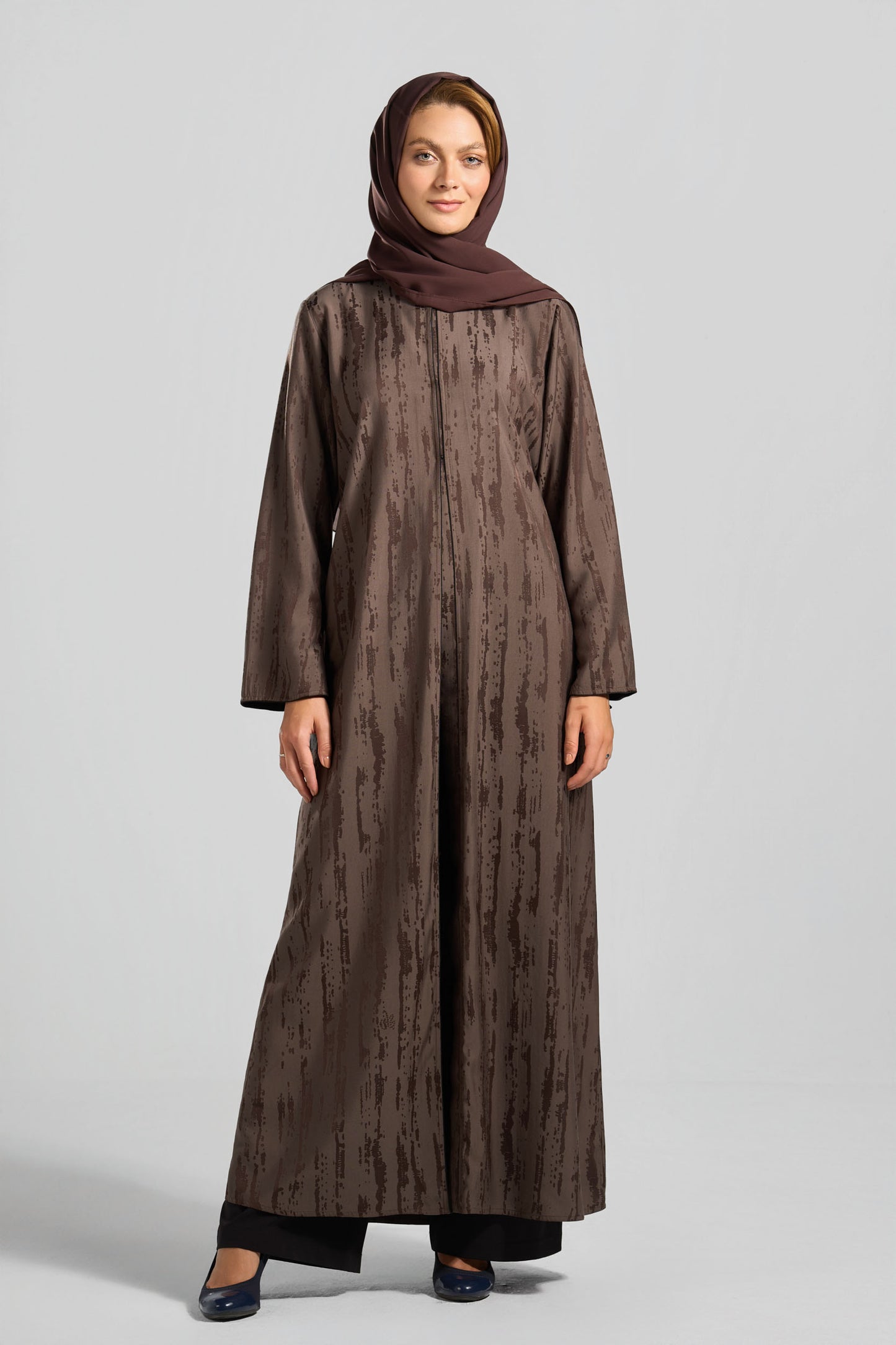 عباية جاكارد قِطان - H0322