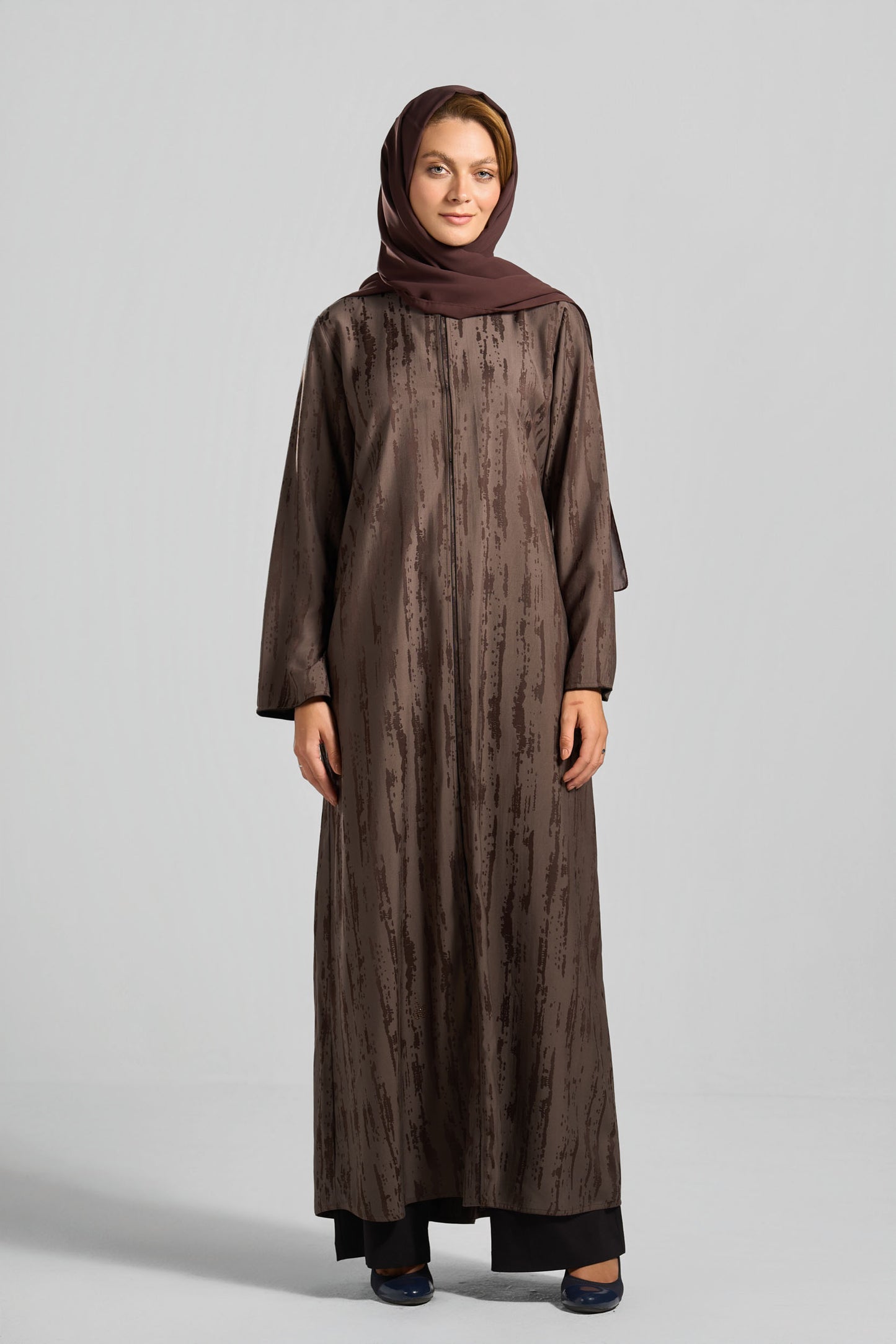 عباية جاكارد قِطان - H0322
