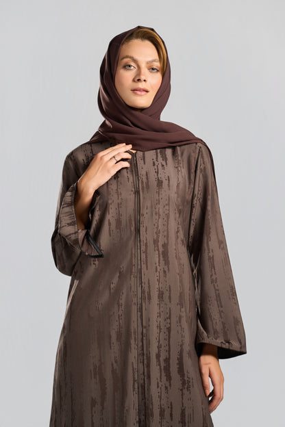 عباية جاكارد قِطان - H0322