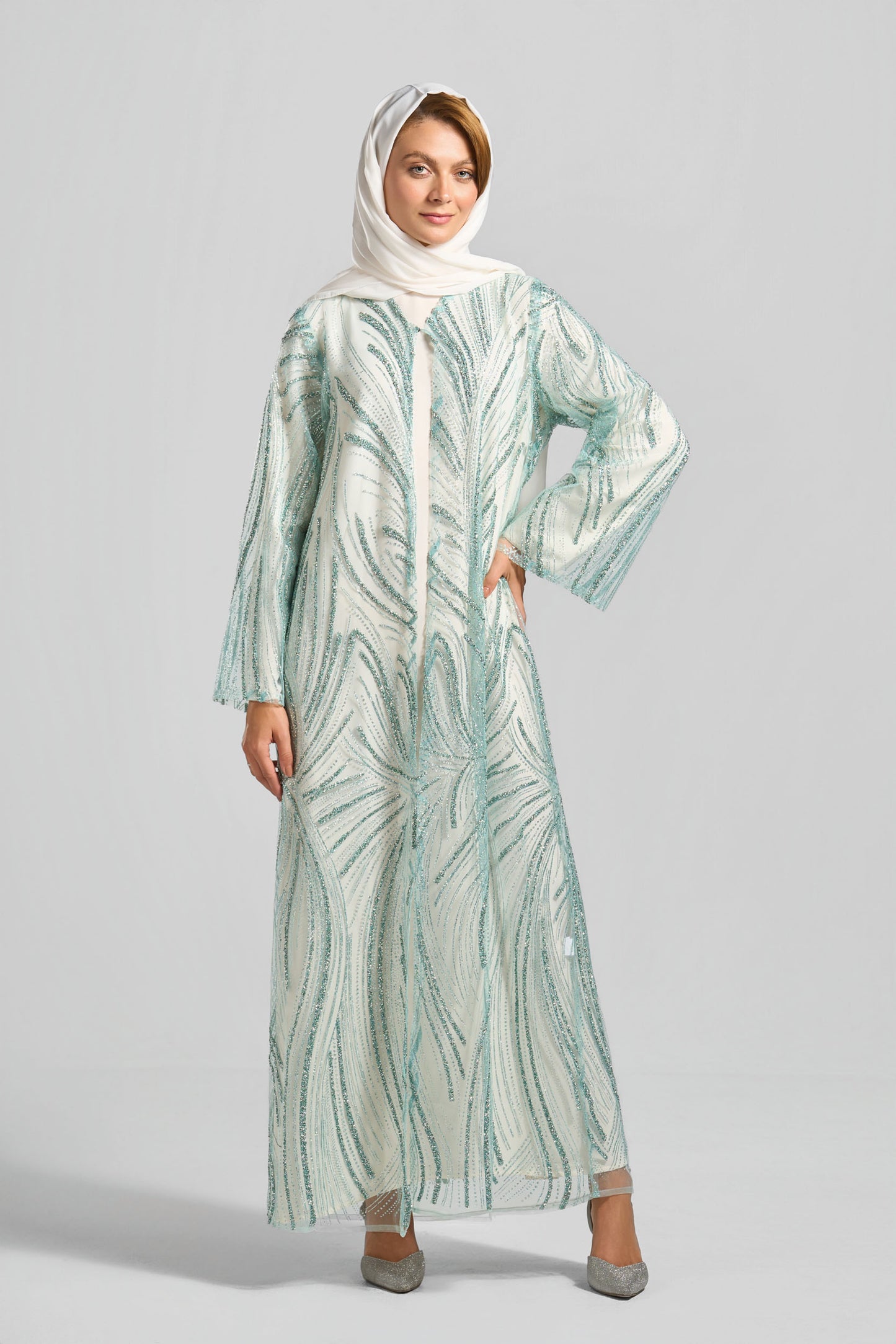 Signature Soirée Abaya Set - J0027