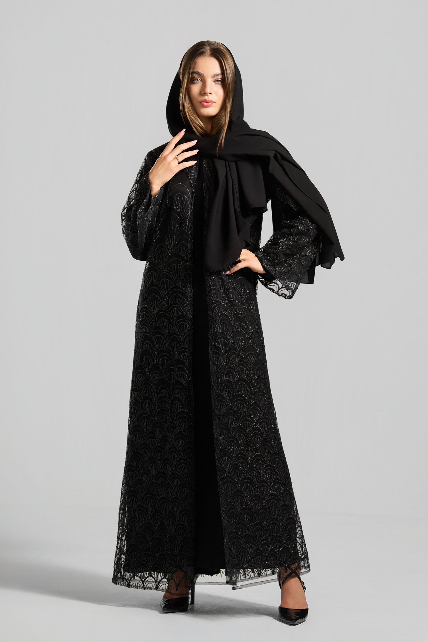 Signature Soirée Abaya Set - J0028