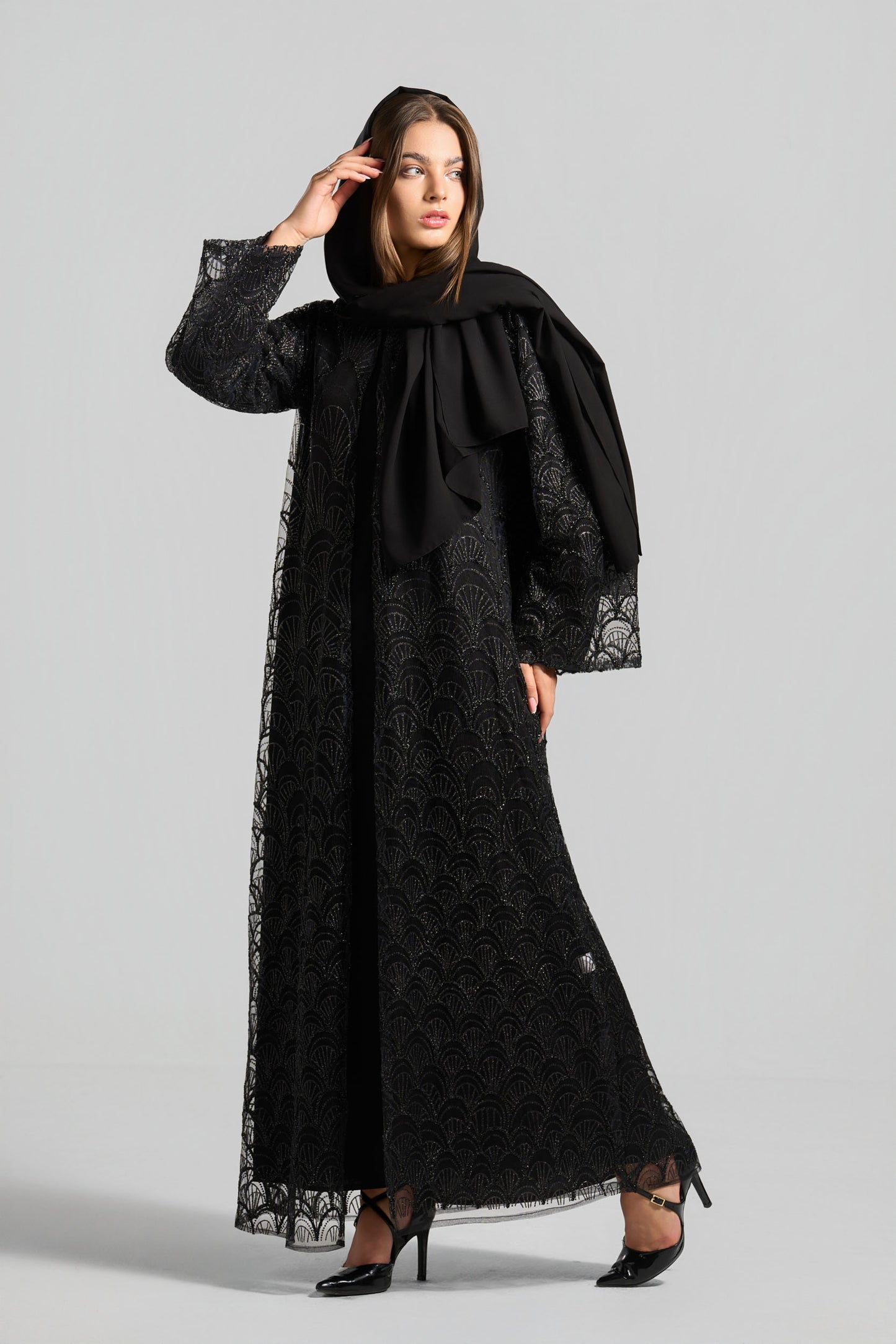 Signature Soirée Abaya Set - J0028