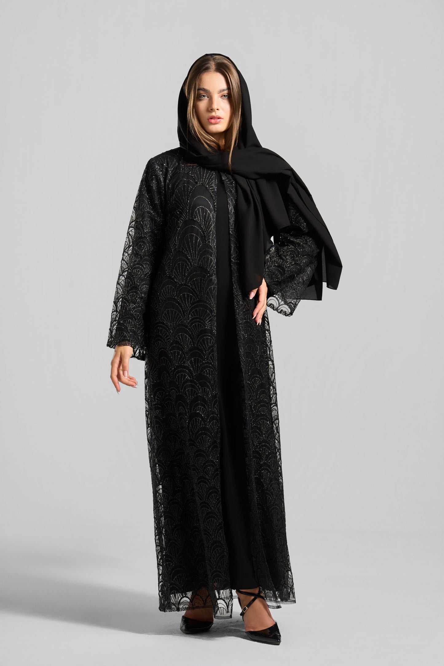 Signature Soirée Abaya Set - J0028