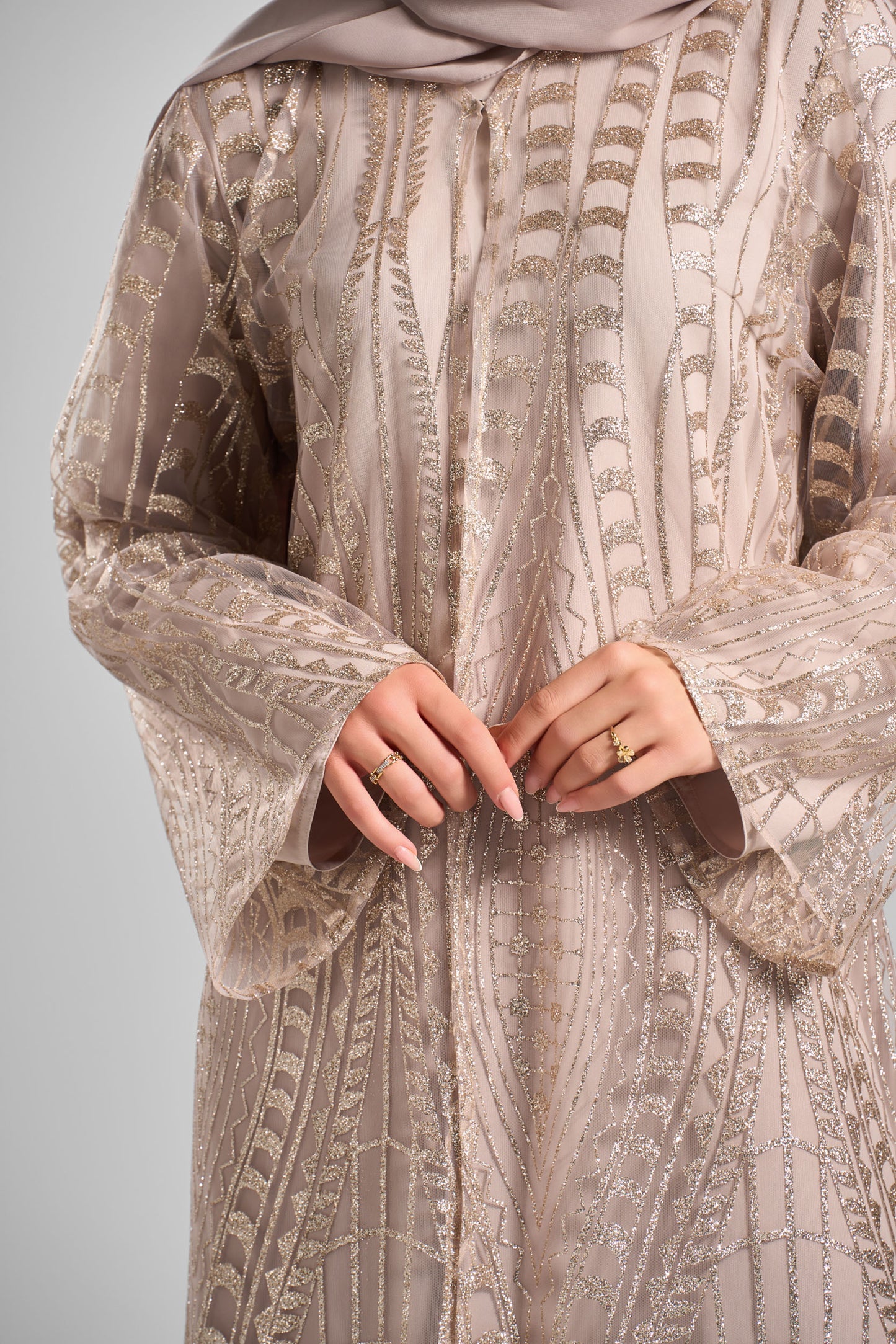 Signature Soirée Abaya Set - J0036