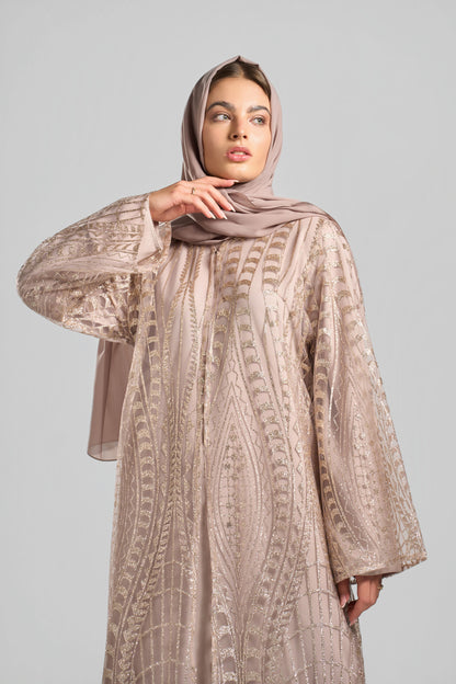Signature Soirée Abaya Set - J0036