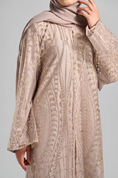 Signature Soirée Abaya Set - J0036