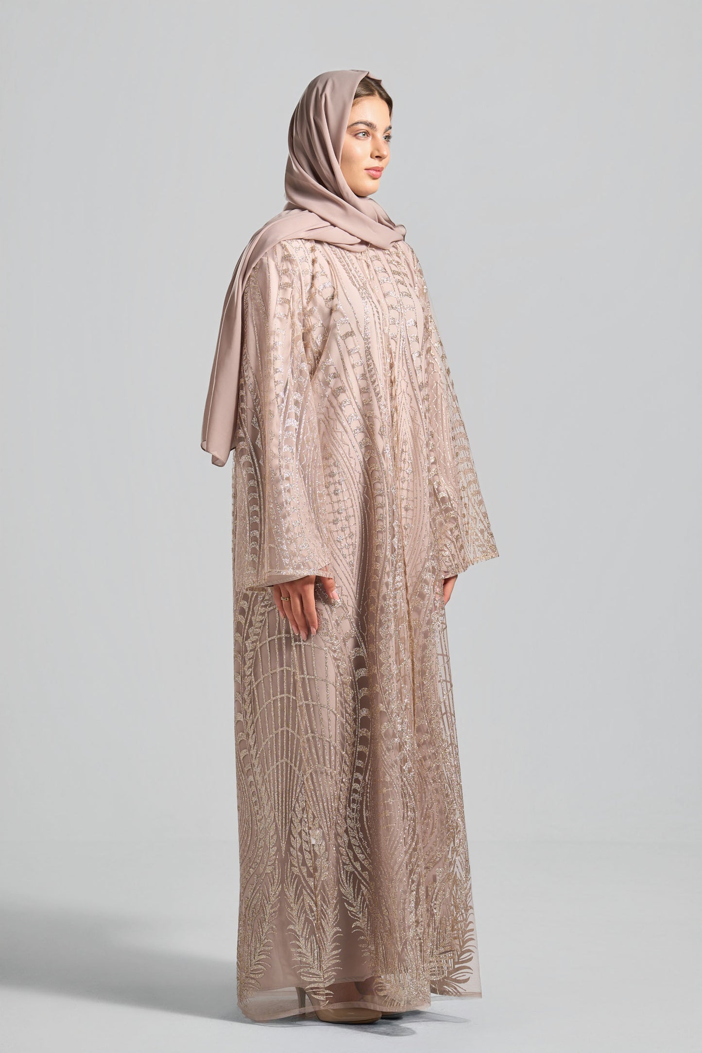 Signature Soirée Abaya Set - J0036