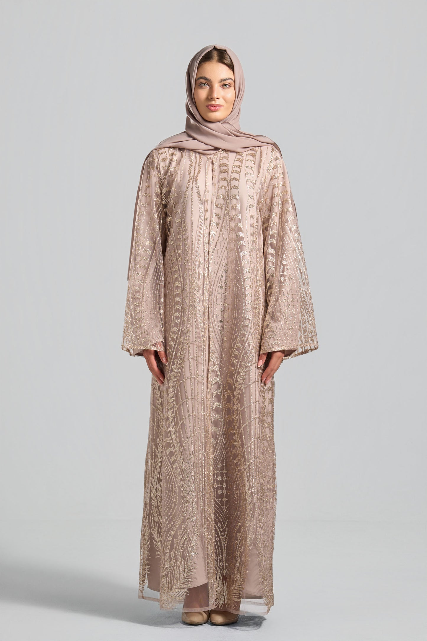 Signature Soirée Abaya Set - J0036