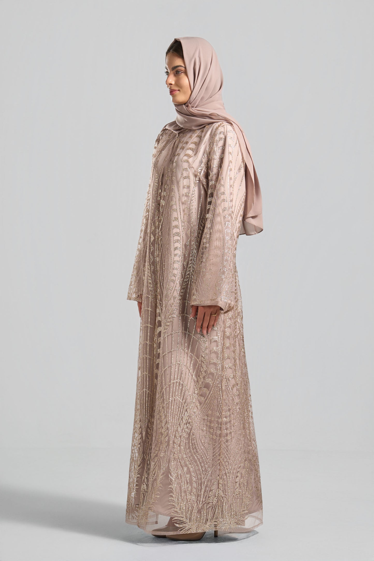 Signature Soirée Abaya Set - J0036