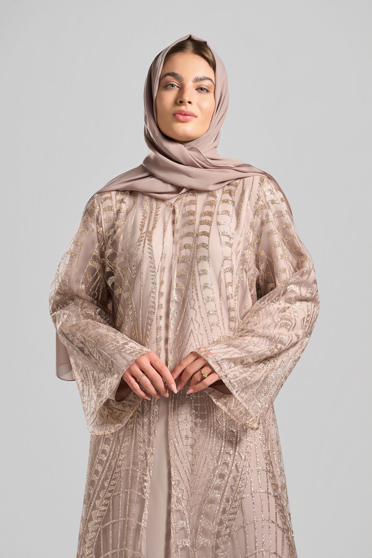 Signature Soirée Abaya Set - J0036