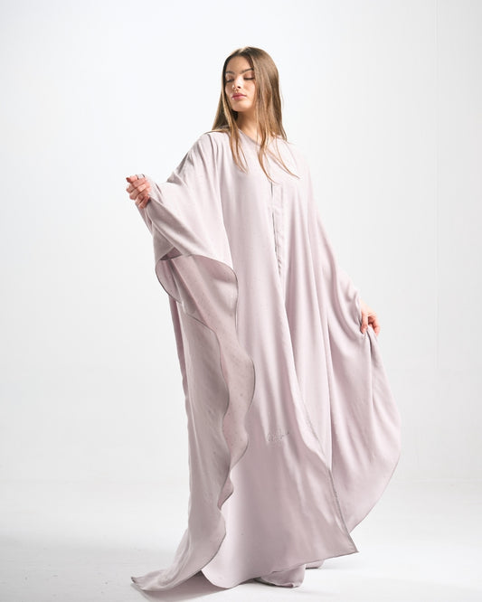 طقم عباية سهرة مرصعة بالفصوص الفاخرة